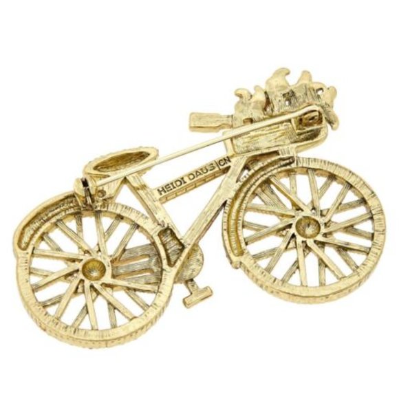 Heidi Daus "Summertime Ride" Crystal Bicycle Pin Fun, Fun, Fun - Picture 2 of 2